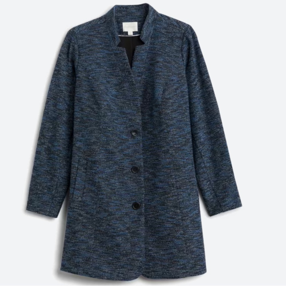 NWOT Magnolia Grace 2X Rewa  Stretch Tweed Coatigan